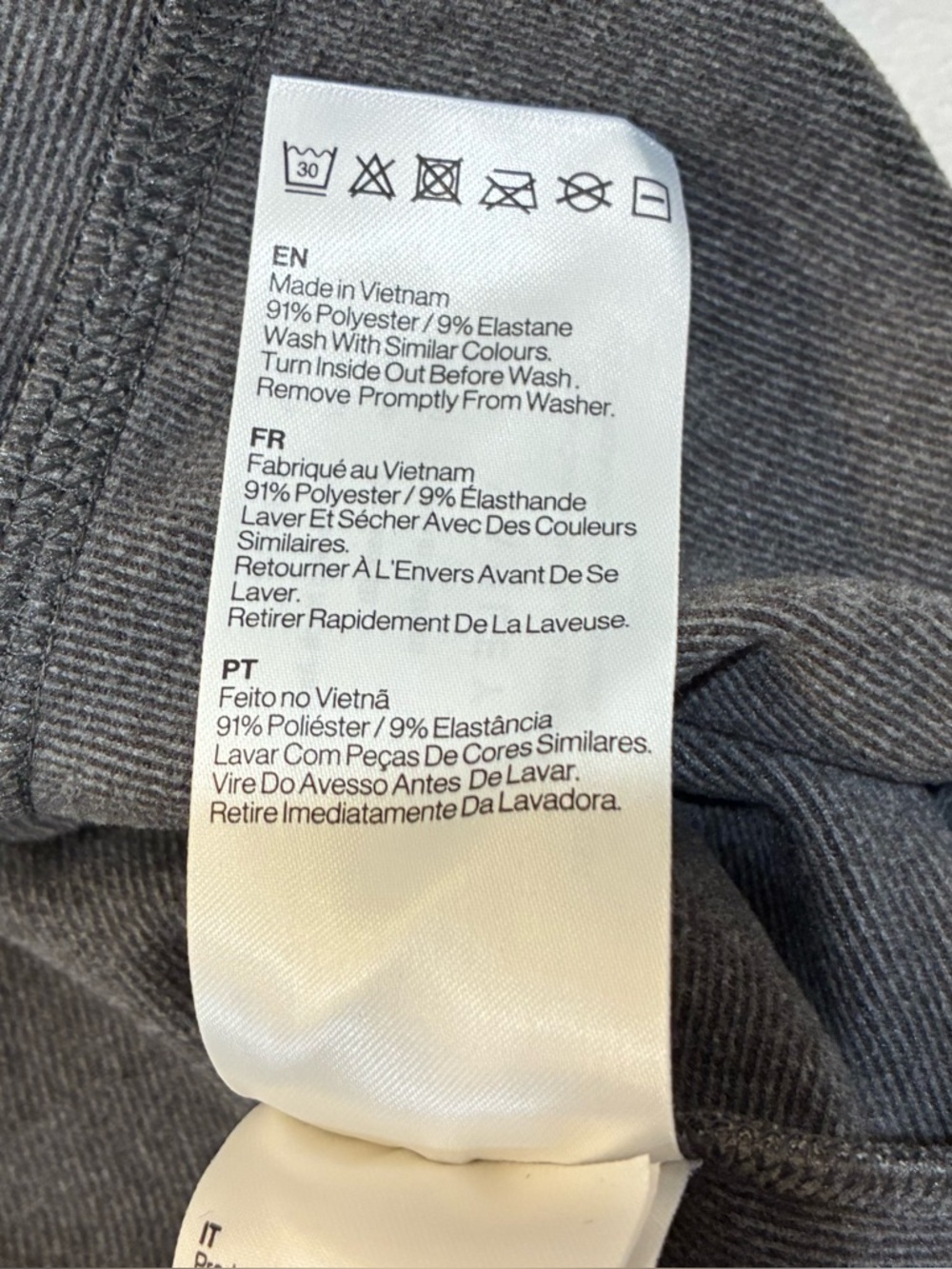Varley Rainer Roll Neck Jumper Brushed Rib Iron Marled Gray Medium Women’s - Picture 10 of 11